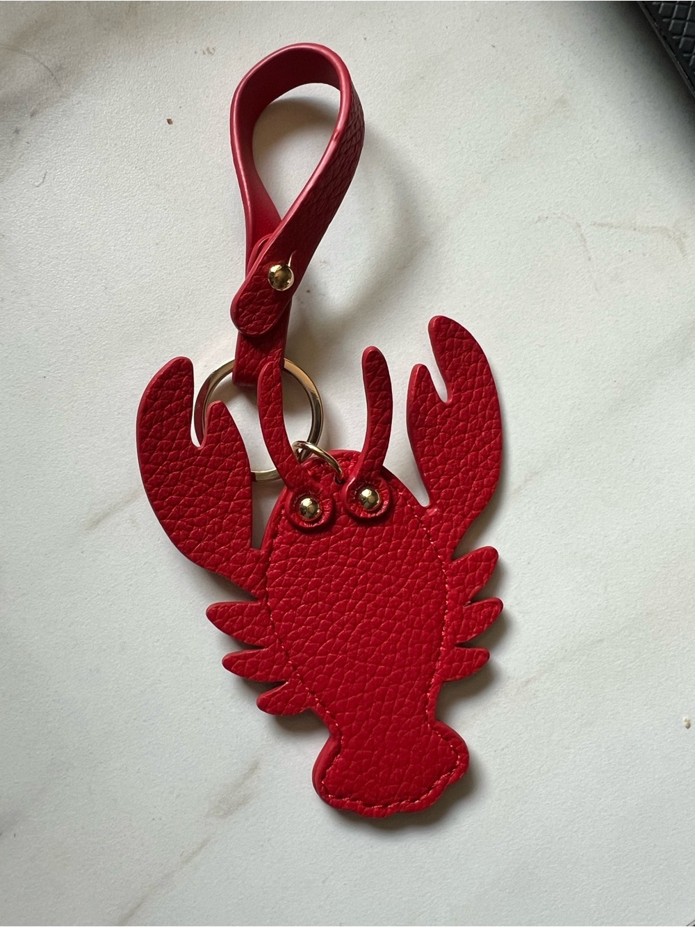 Nanette Lopore 🦞 Lobster Air Tag Holder Keychain